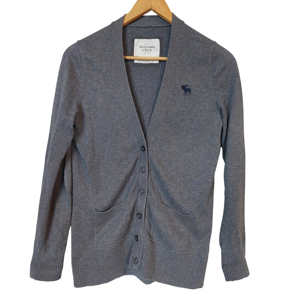 Abercrombie & Fitch Y2K Gray‎ Cashmere Blend Cardigan Women's Medium